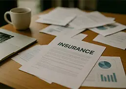 Insurance documents on a desk &ndash; policy review and guidance for individuals and businesses